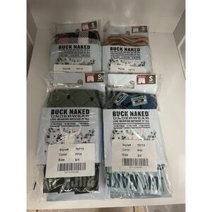Buck Naked Pattern Boxers 4 Pack Small- Brand New